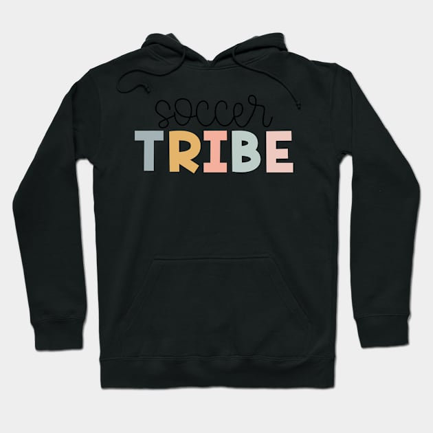 Soccer Tribe Muted Pastels Hoodie by broadwaygurl18